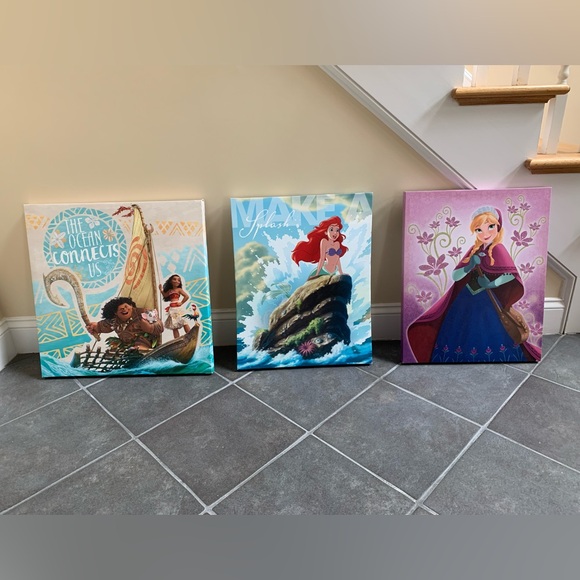 Disney Princess Canvases - Picture 1 of 4